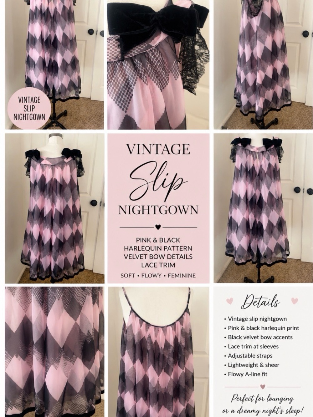 Beautiful vintage rare Lucie Ann robe and night gown set beautiful,